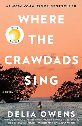 Book cover of 'Where the Crawdads Sing' by Delia Owens - A masterpiece of nature, coming-of-age, and mystery