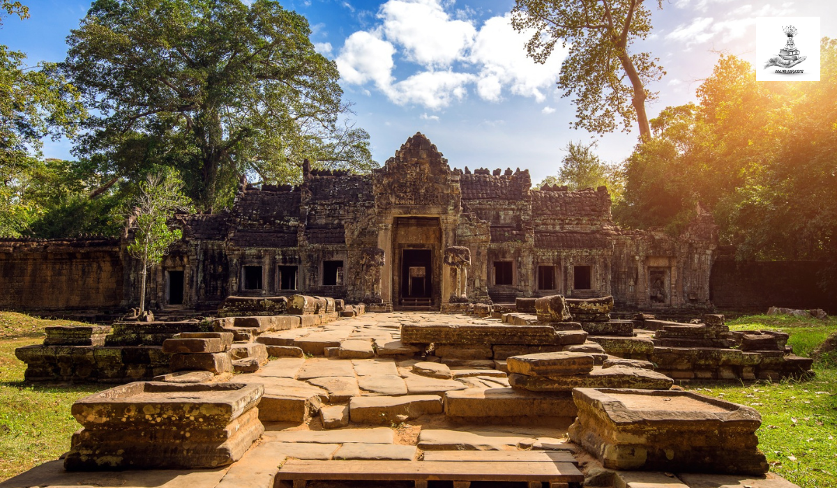 Abandoned ancient temple: a source of calm and positive energy.