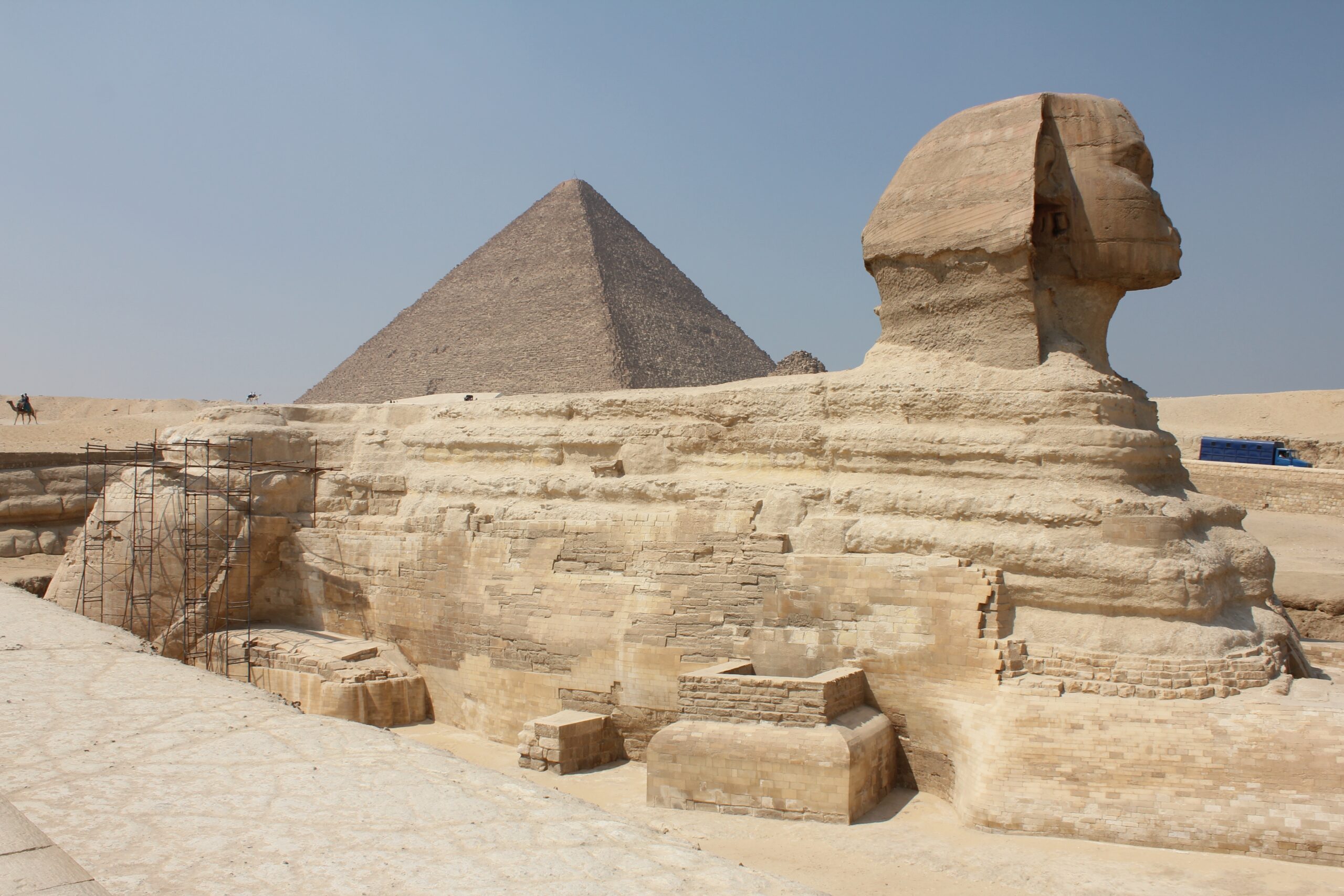 Majestic pyramids and temples in Egypt.